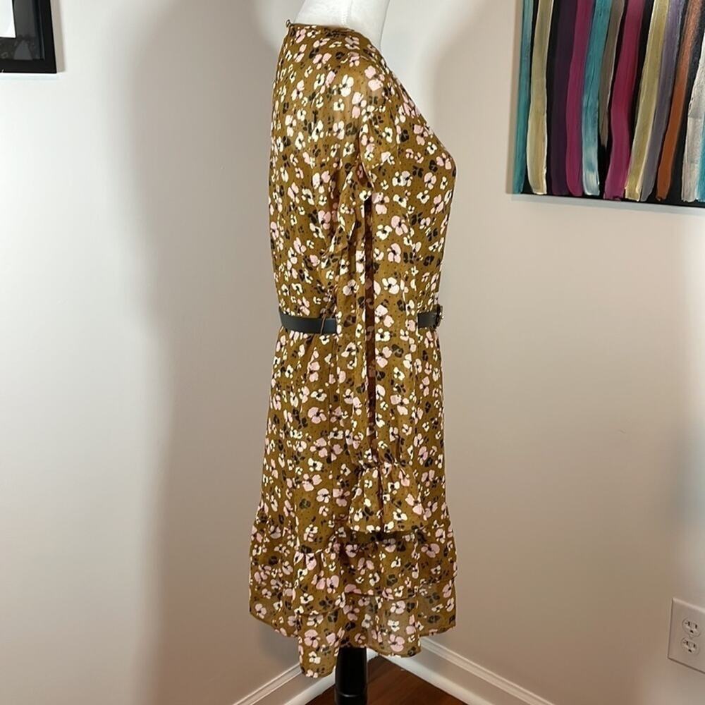Floral Cottagecore/Prairie Style Ruffle Midi Dress - Picture 5 of 10